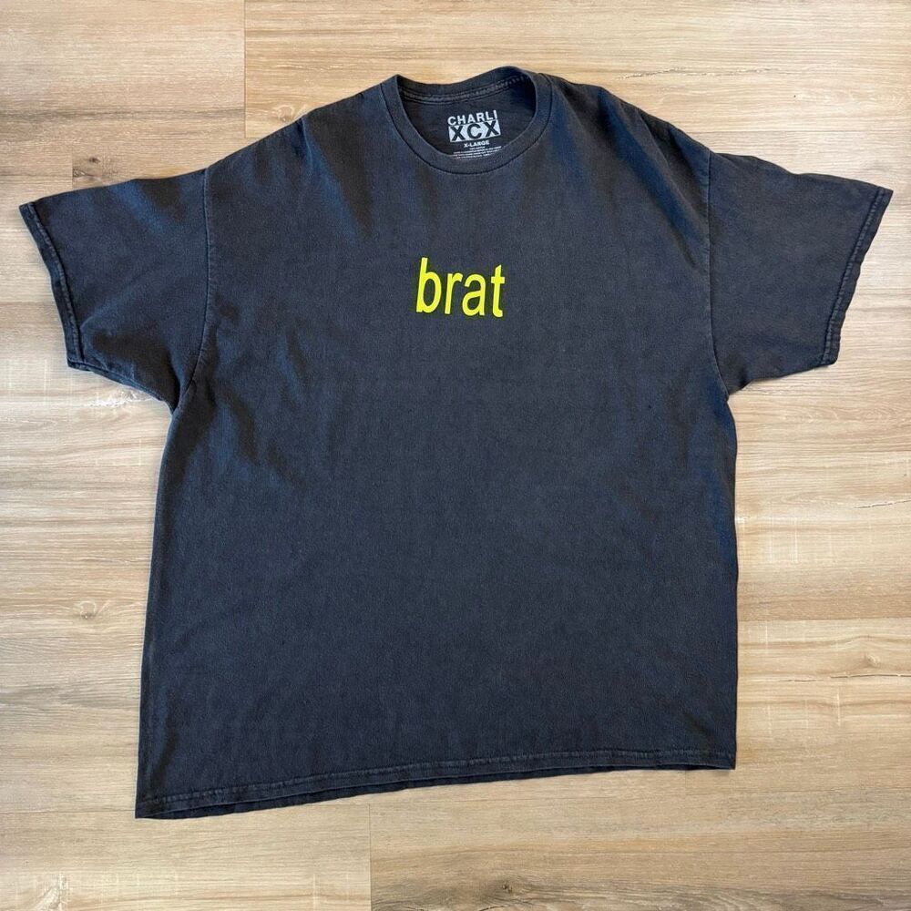 New Urban Outfitters Charli XCX Brat Album Gray Shirt Size X-Large Pop Music